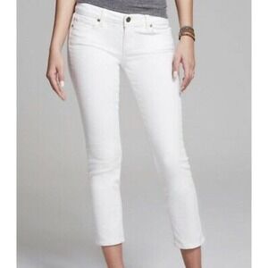 PAIGE Bright Women's Optic White Paige Kylie Crop Skinny Jeans Size 24 NWT